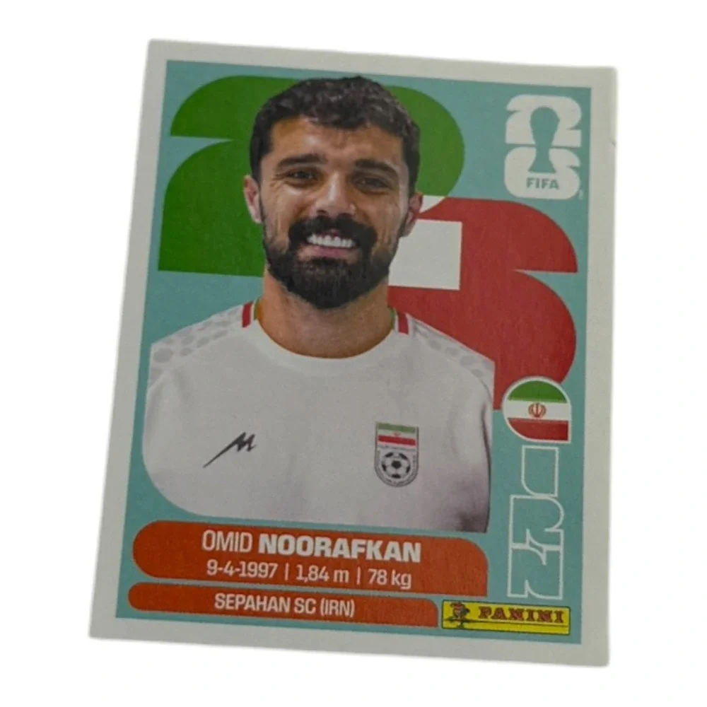 Panini FIFA World Cup 2026 Omid Noorafkan Iran IRN 14 Trading Card Sticker